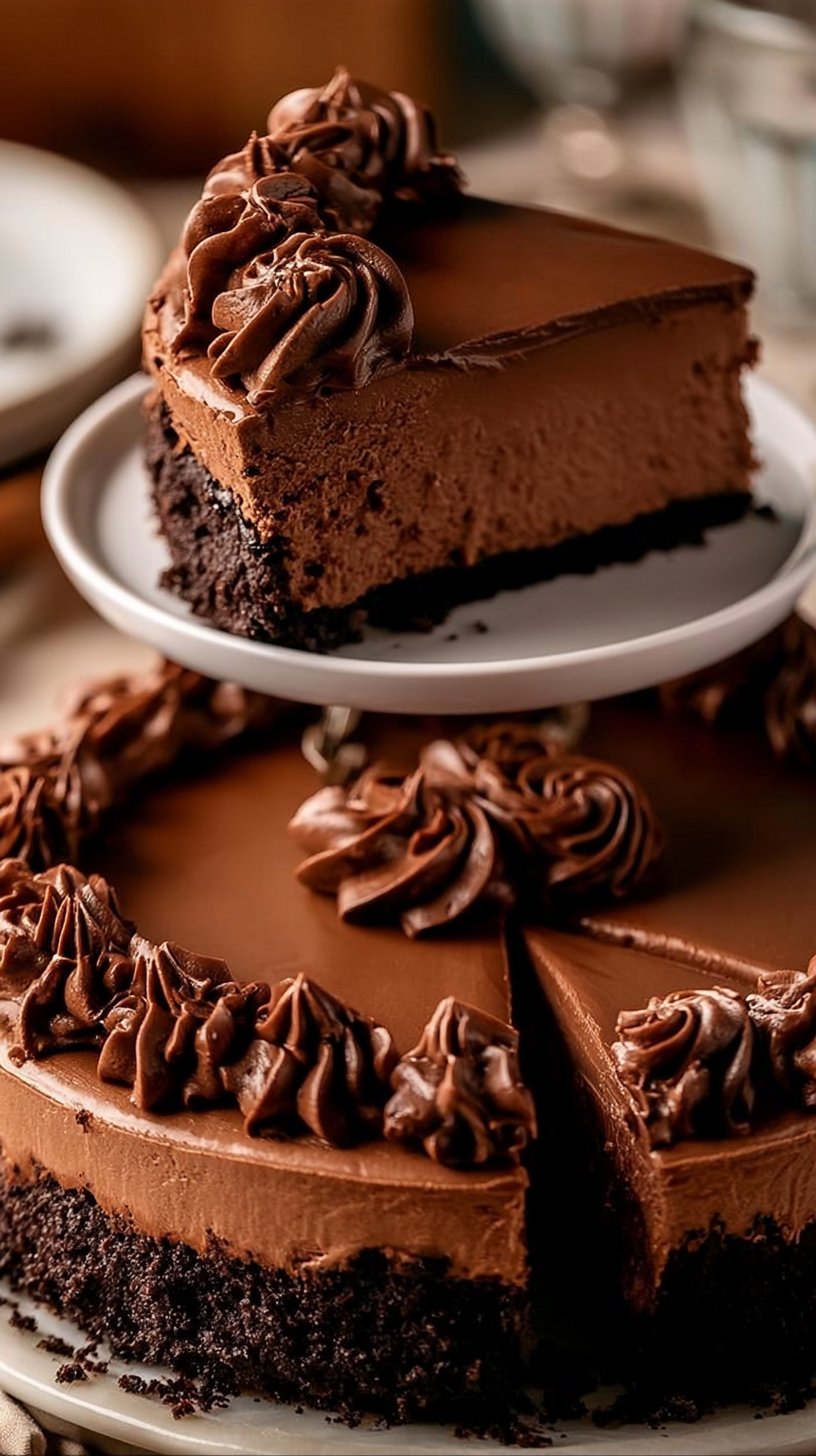 No Bake Chocolate Cheesecake