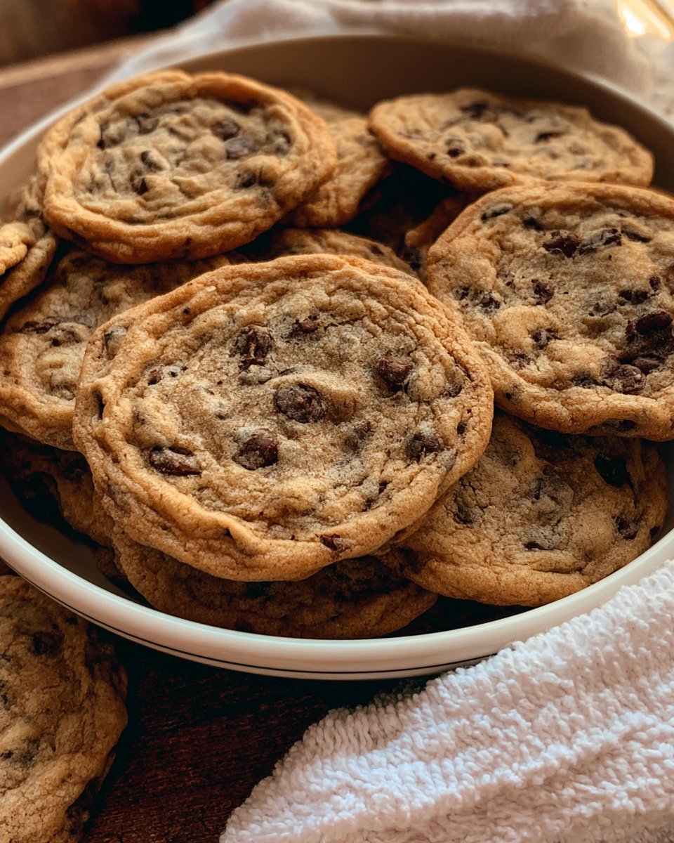 Chewy Rippled Chocolate Chip Cookies Recipe