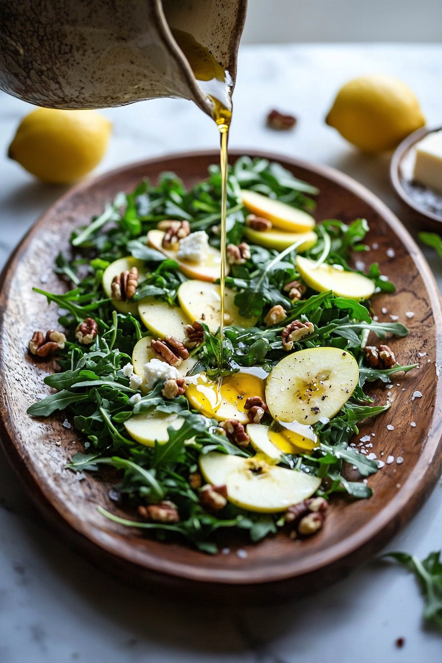 Simple Apple Arugula Salad Recipe | Lemons & Zest