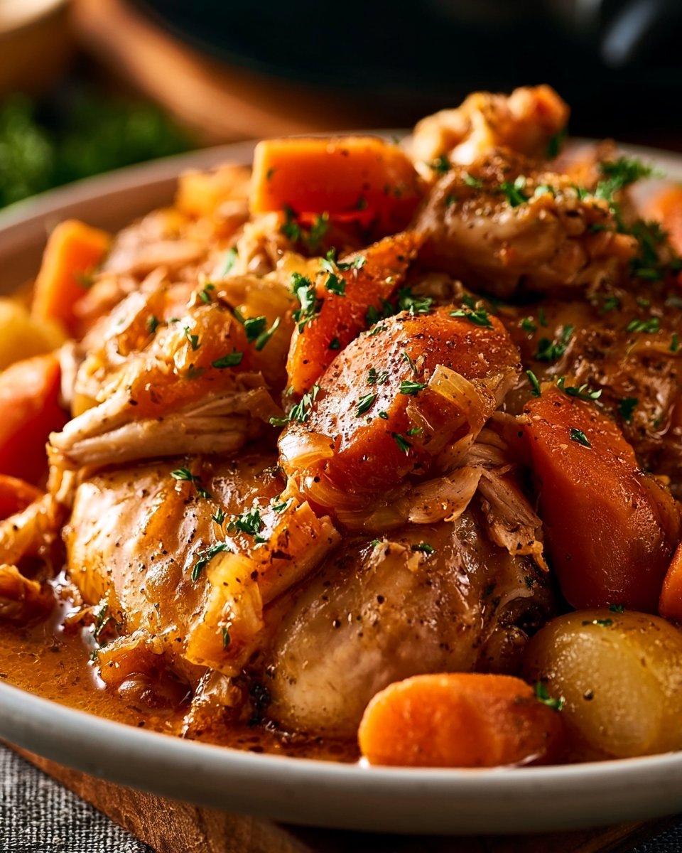 Easy Crockpot Chicken Pot Roast Makes Cozy Nights