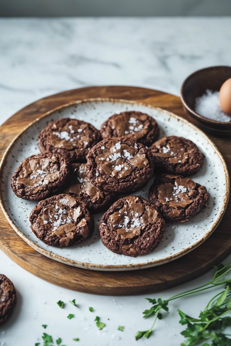 Salted Brownie Cookies