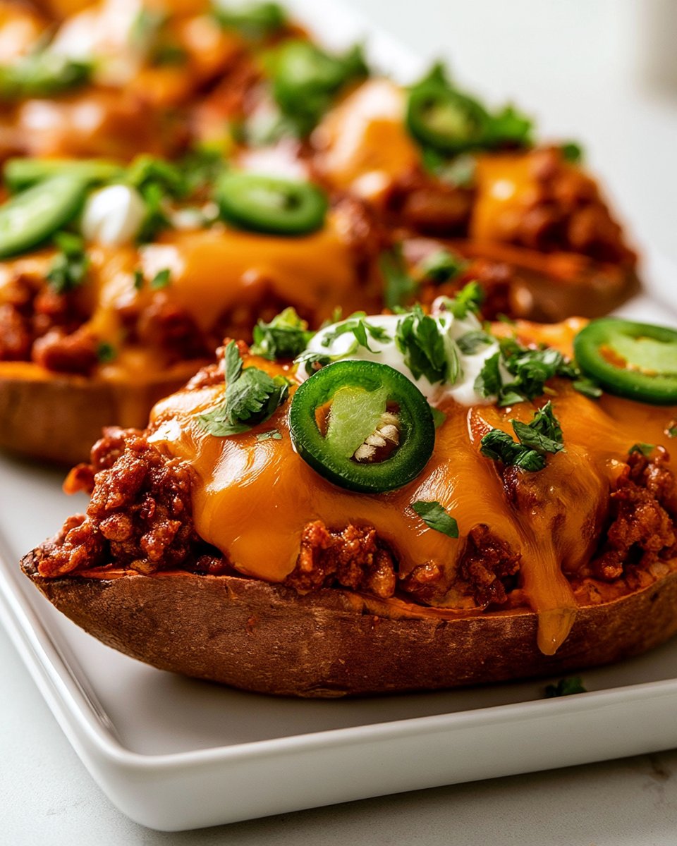 Protein-Packed Stuffed Sweet Potato Boats