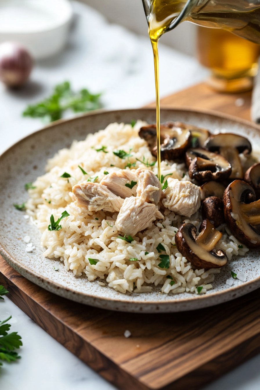 Chicken and Rice with Mushrooms
