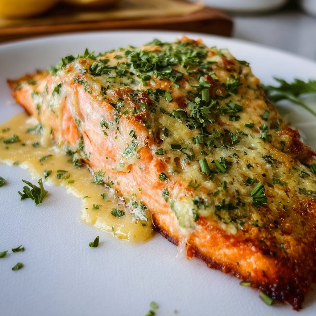Easy Dijon Baked Salmon