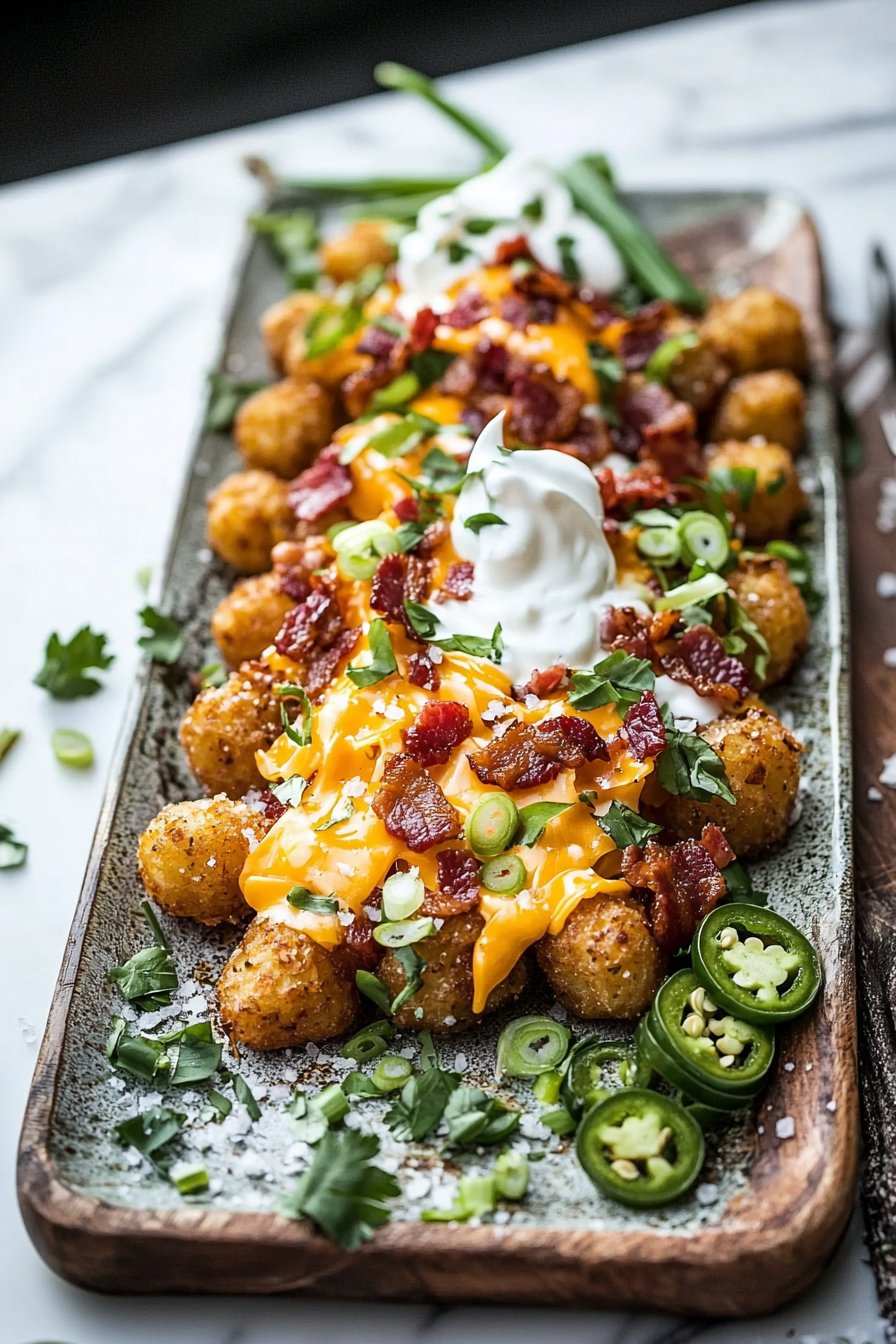 Loaded Tater Tot Appetizers