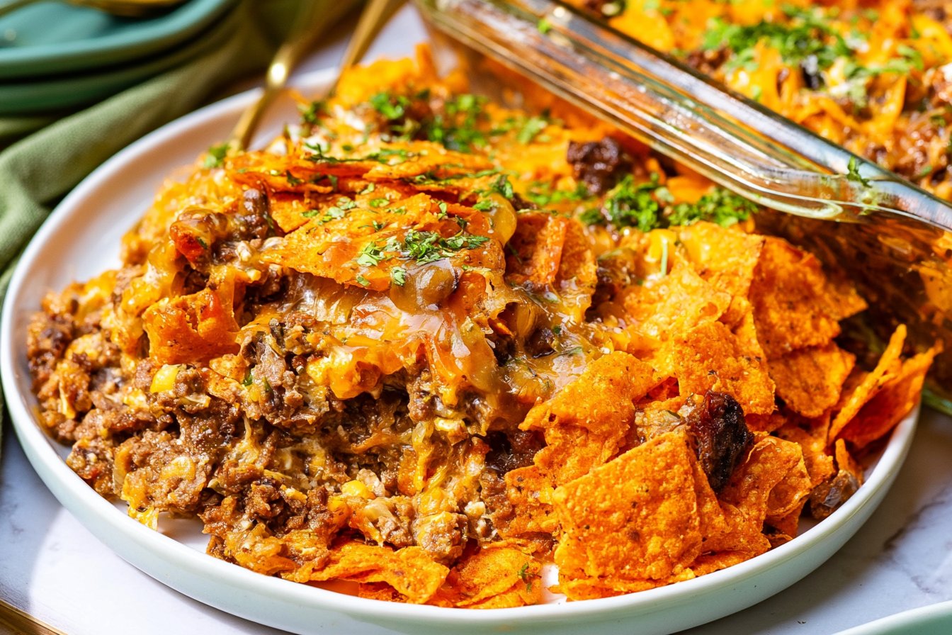 Ground Beef Doritos Casserole
