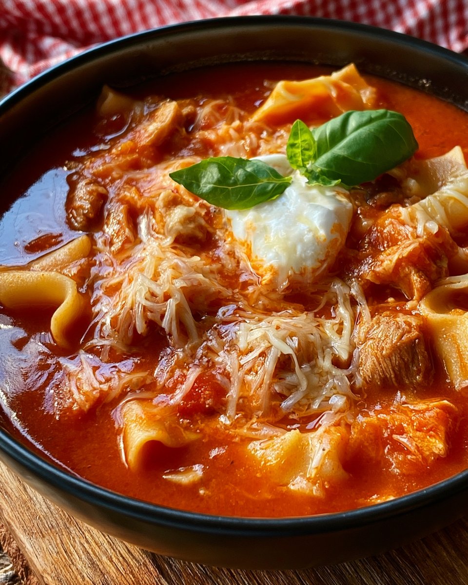 Lasagnensuppe