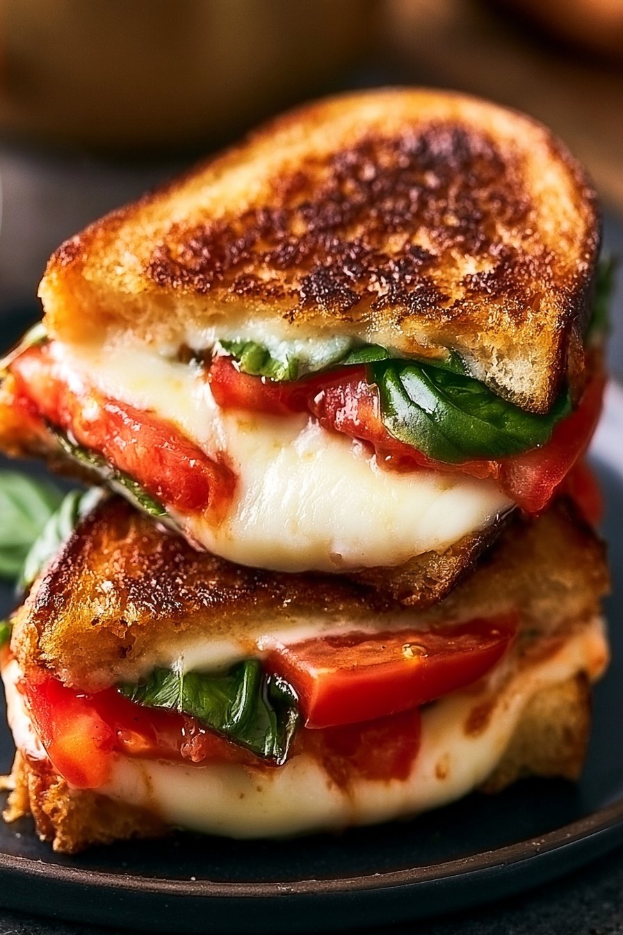 Caprese Grilled Cheese Recipe 1 Caprese Grilled Cheese Sandwich