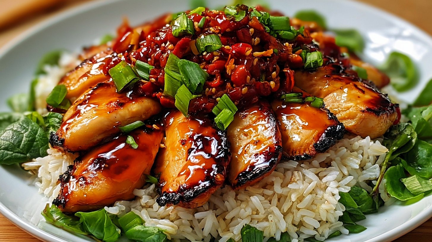 Spicy Maple Chicken & Coconut Rice