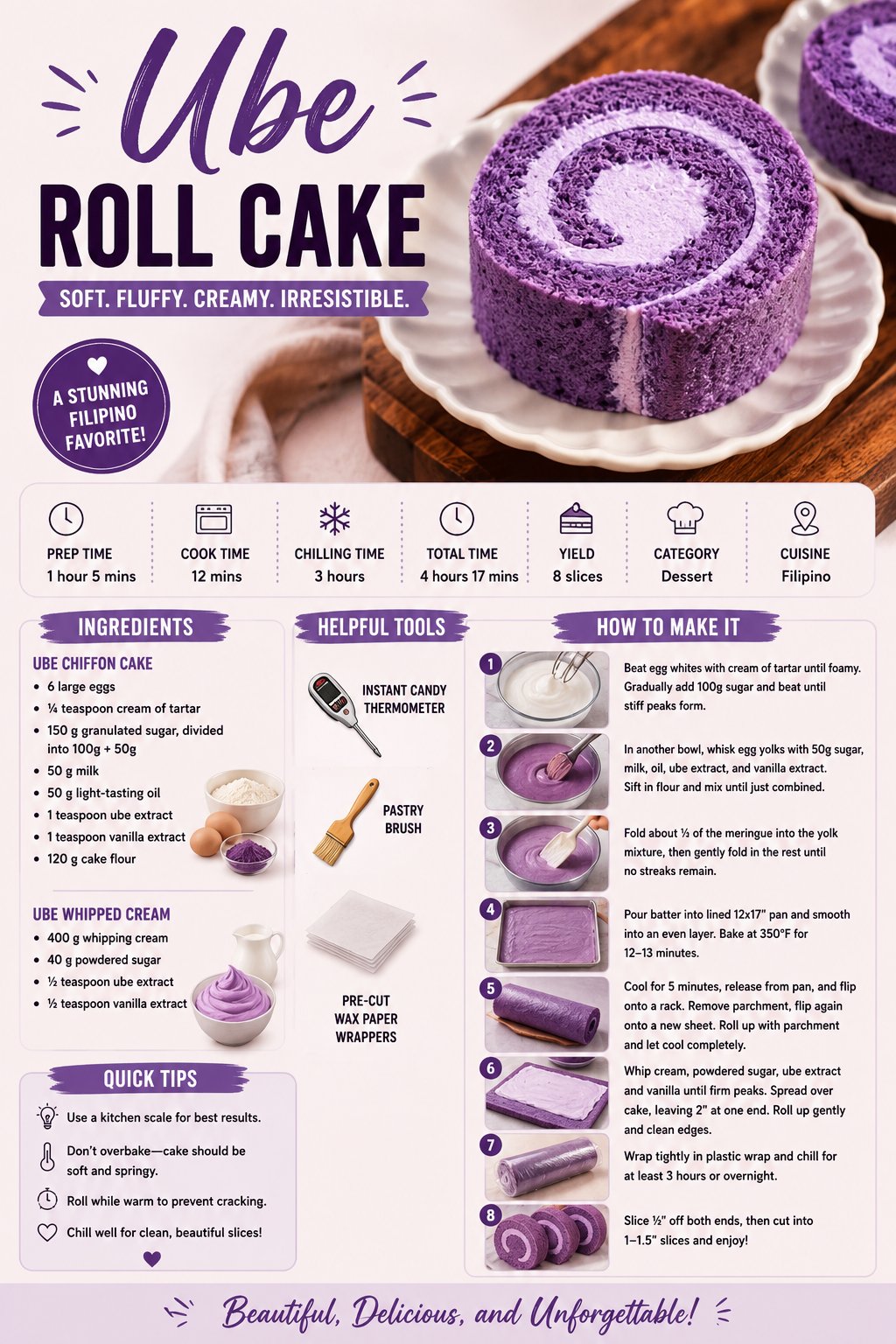 UBE ROLL CAKE