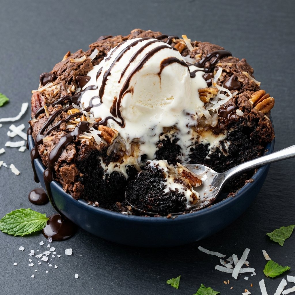 German Chocolate Dump Cake
