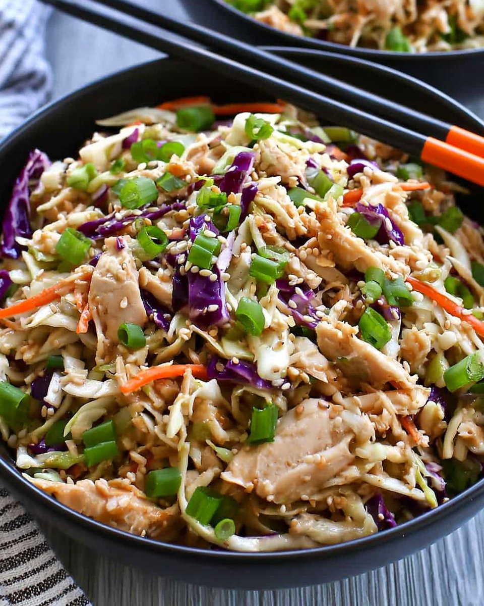 Chinese Chicken Salad with Sesame Dressing