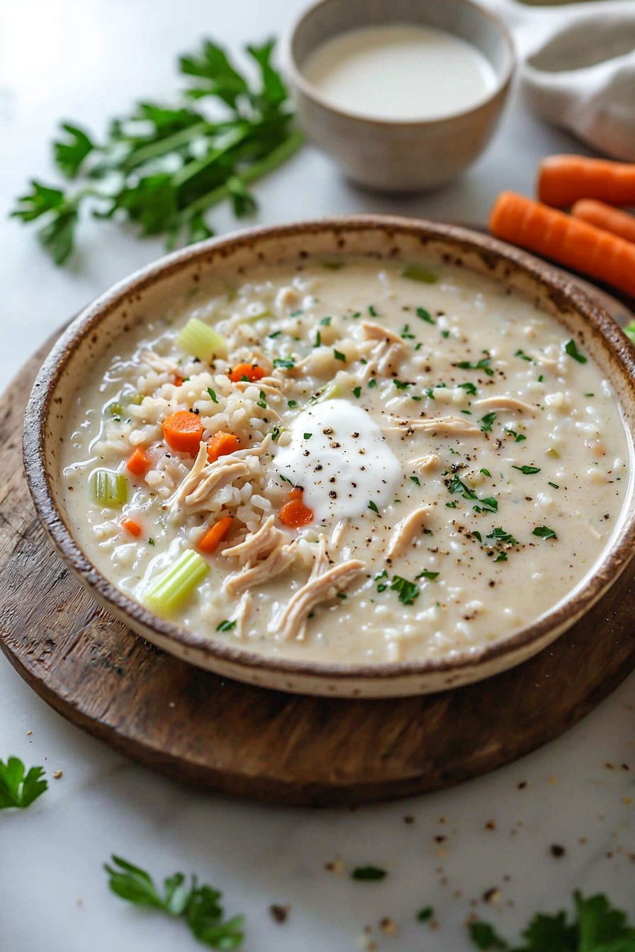 Creamy Chicken and Rice Soup