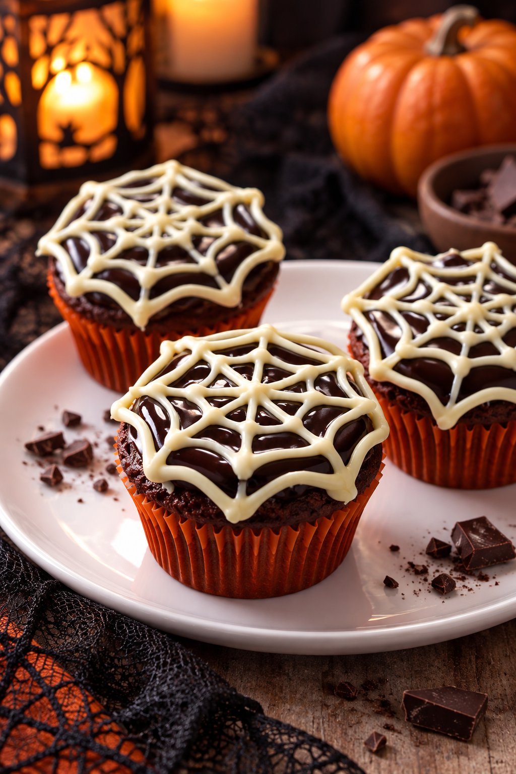 Cupcake toile d'araignée