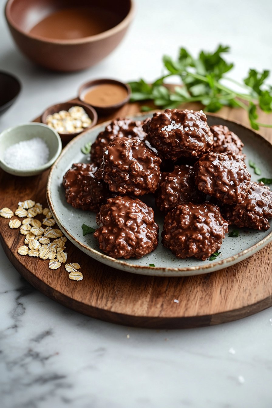 10 Minute Chocolate No Bake Cookies