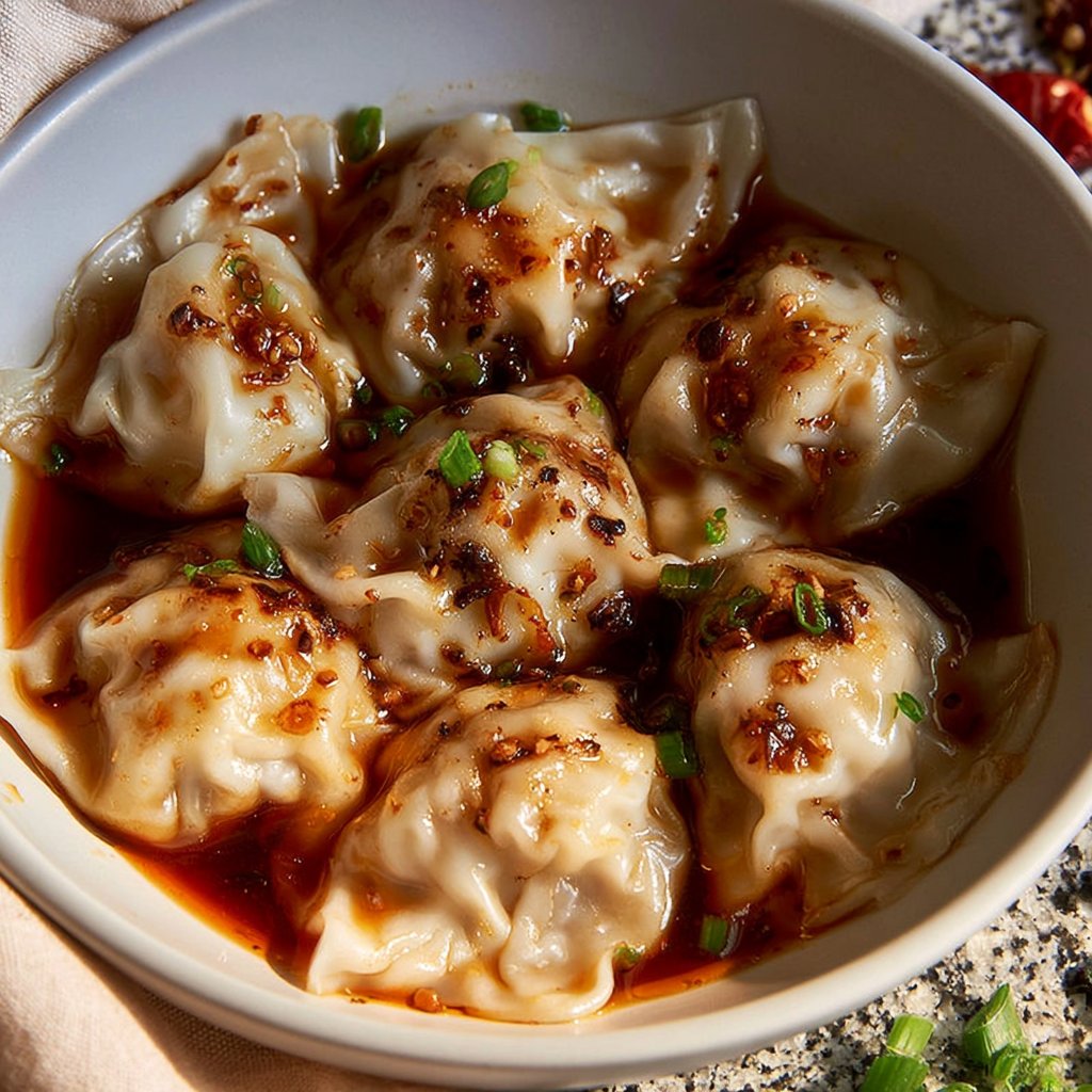 Pan-Seared Cabbage and Shiitake Dumplings