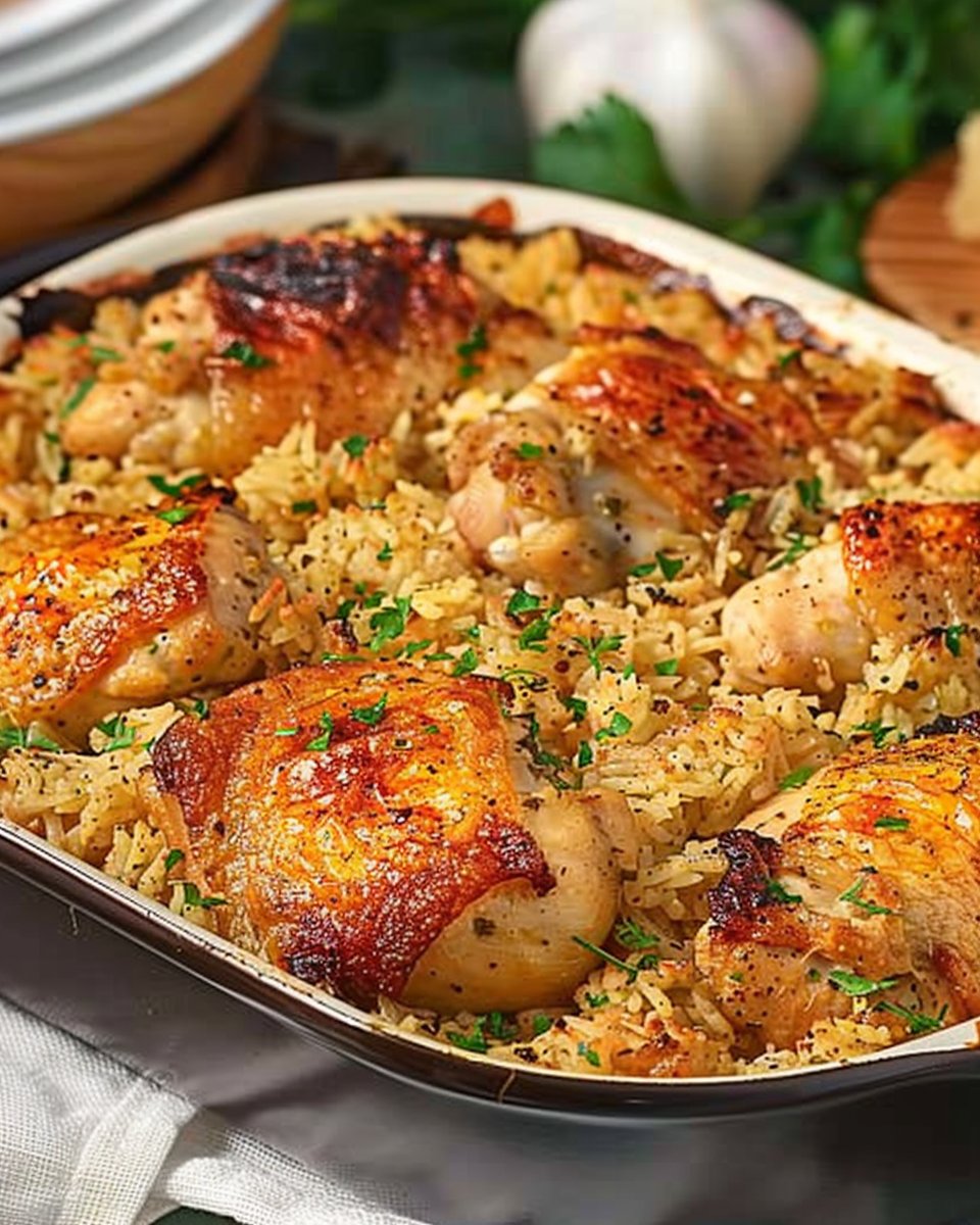 Baked Chicken and Rice