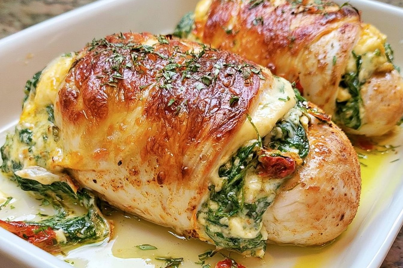 Spinach Stuffed Chicken Breasts