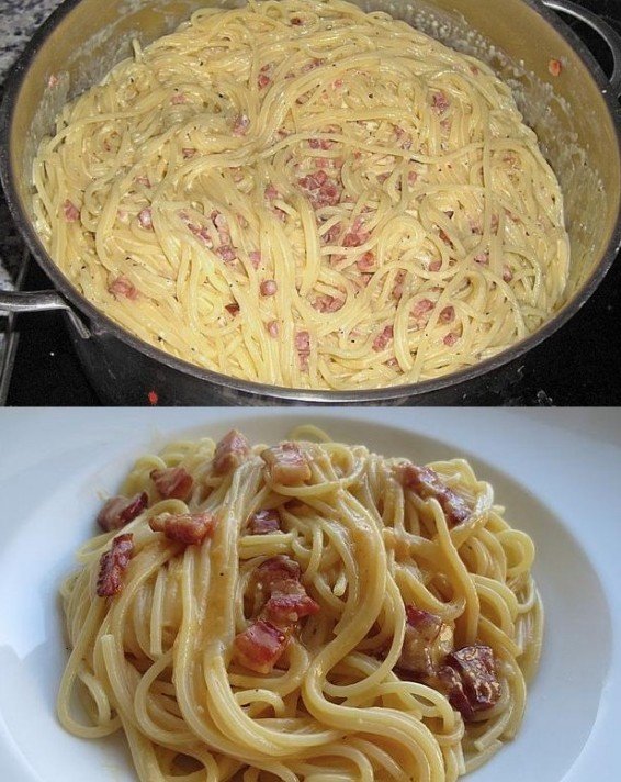 Spaghetti alla Carbonara nach Südtiroler Art