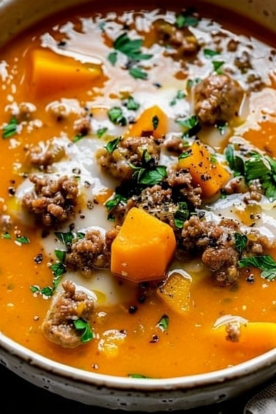 Quick Sausage Soup with Butternut Squash 2 Quick and Hearty Sausage Soup Recipe with Butternut Squash