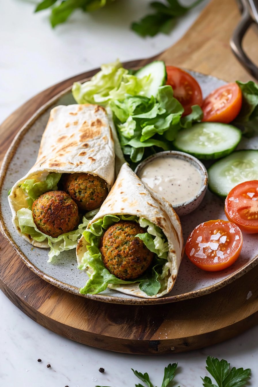 Easy Falafel Wrap