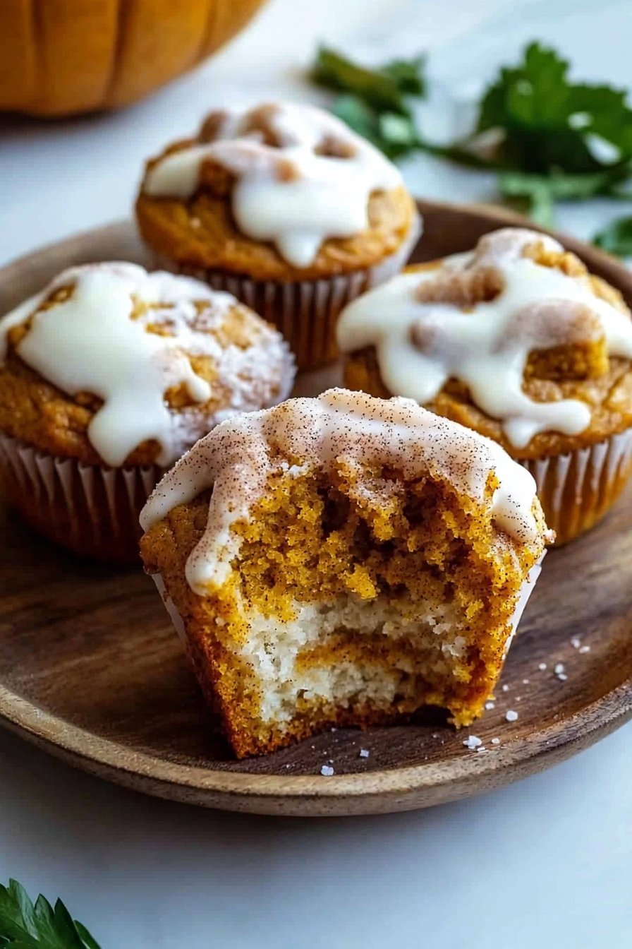 Pumpkin Cinnamon Roll Muffins