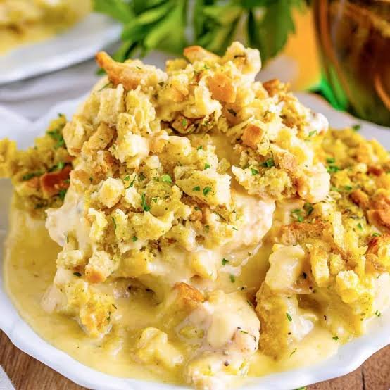 Creamy Chicken and Stuffing Casserole