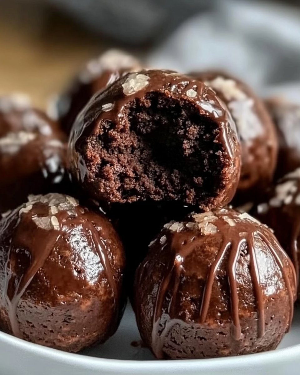Hüttenkäse-Brownie-Protein-Bällchen