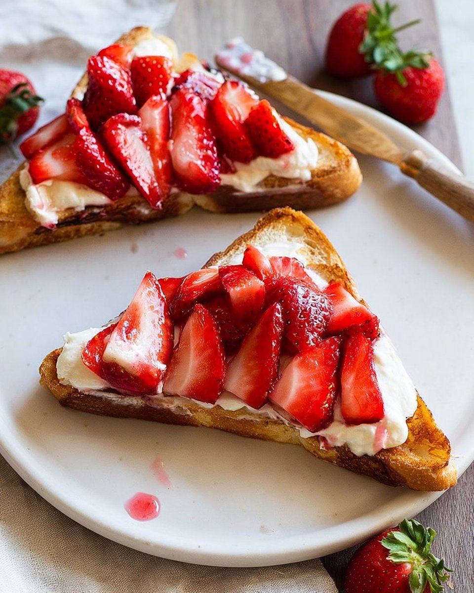 Strawberry Cheesecake Toast