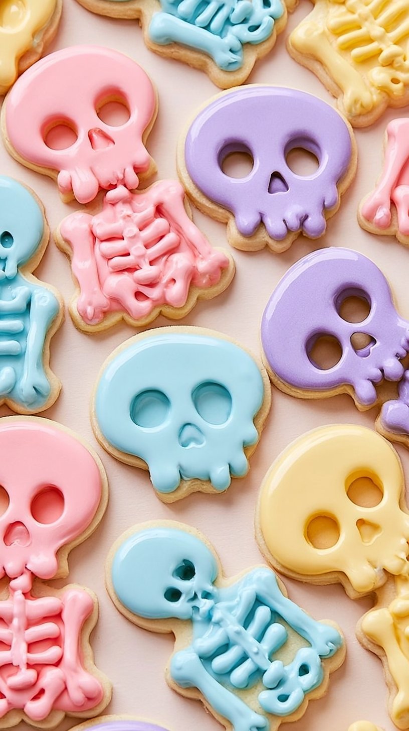 Pastel Halloween Cookies | Aesthetic Sweets Desserts, Summerween Candy, Pastel Halloween Candy