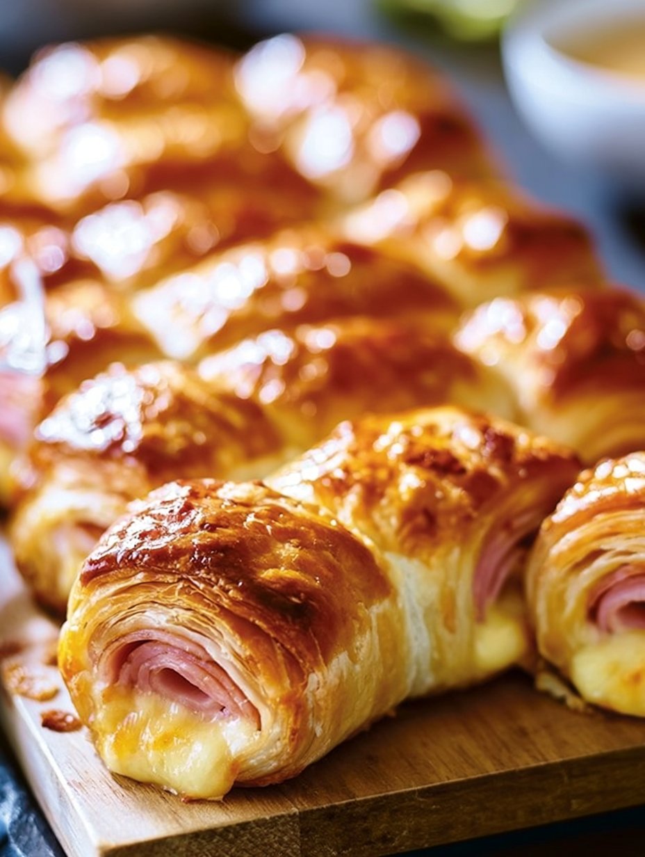 Rollos de Jamón y Queso