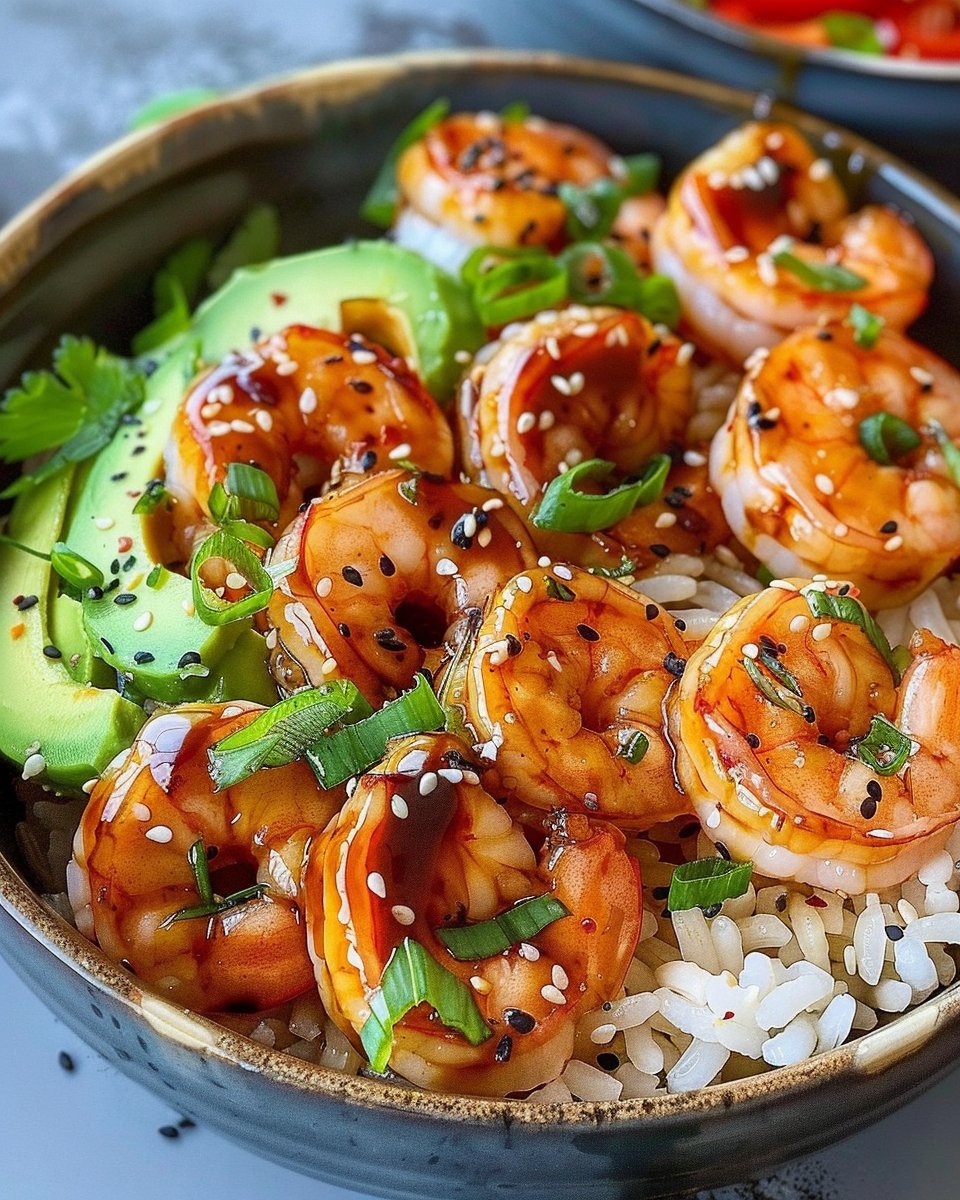 Teriyaki Shrimp Rice Bowls