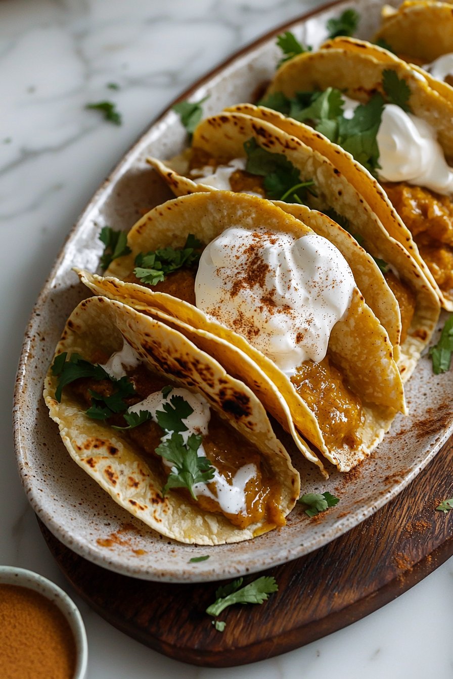 Pumpkin Pie Tacos