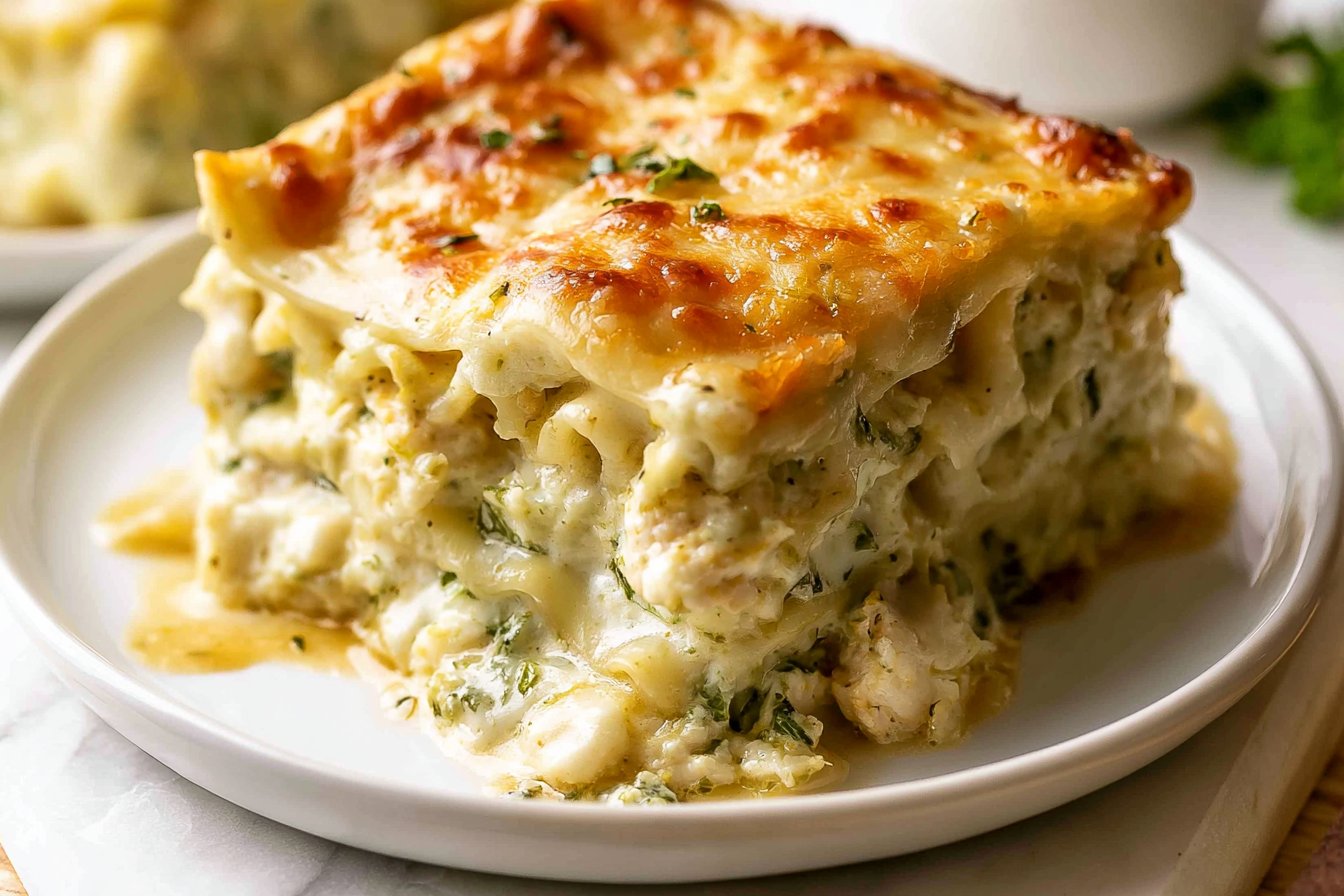 White Chicken Lasagna recipe
