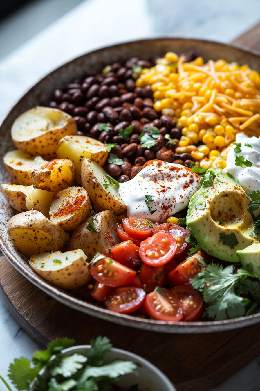 Loaded Potato Taco Bowl