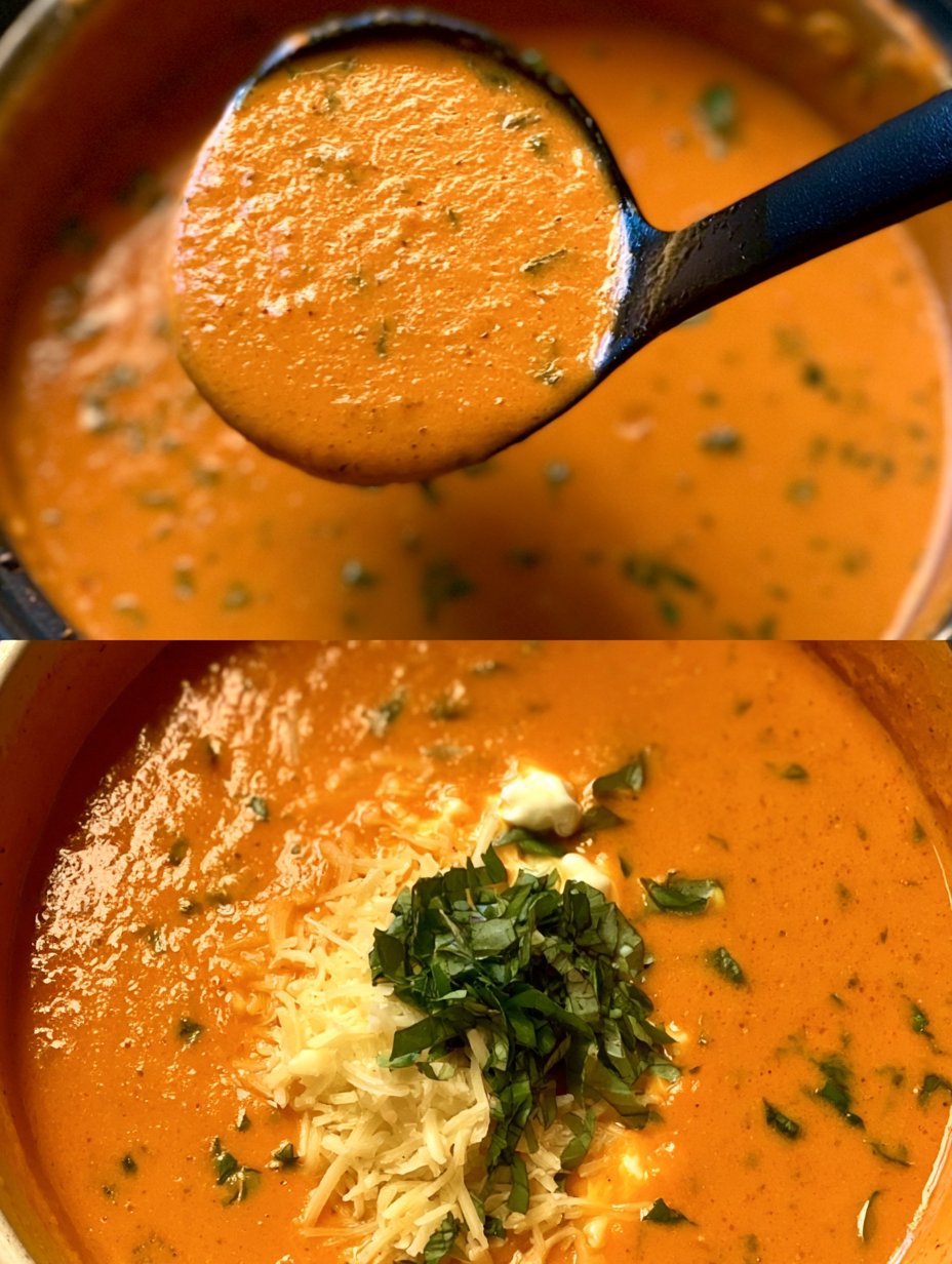 Sopa de Tomate y Albahaca