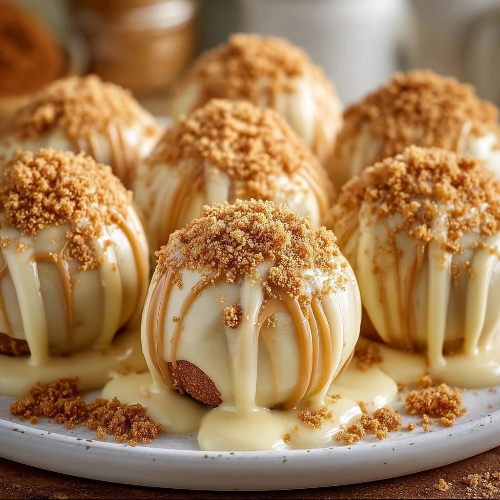 White Chocolate Biscoff Truffles