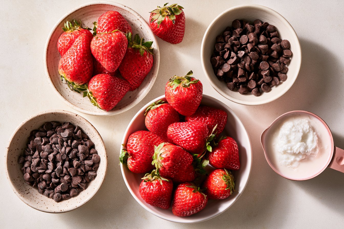 Frozen Chocolate Covered Strawberry Bites