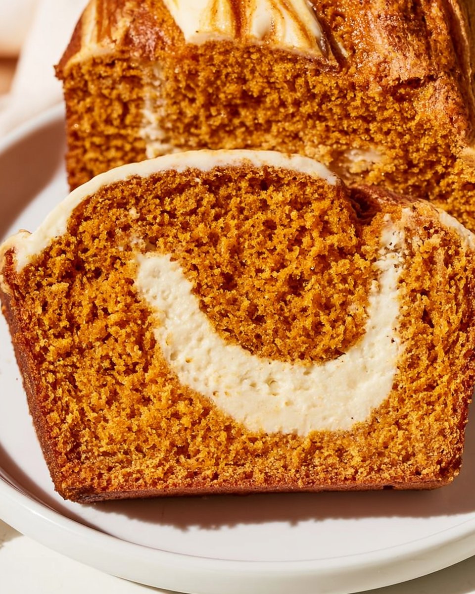 Pumpkin Bread with Cream Cheese