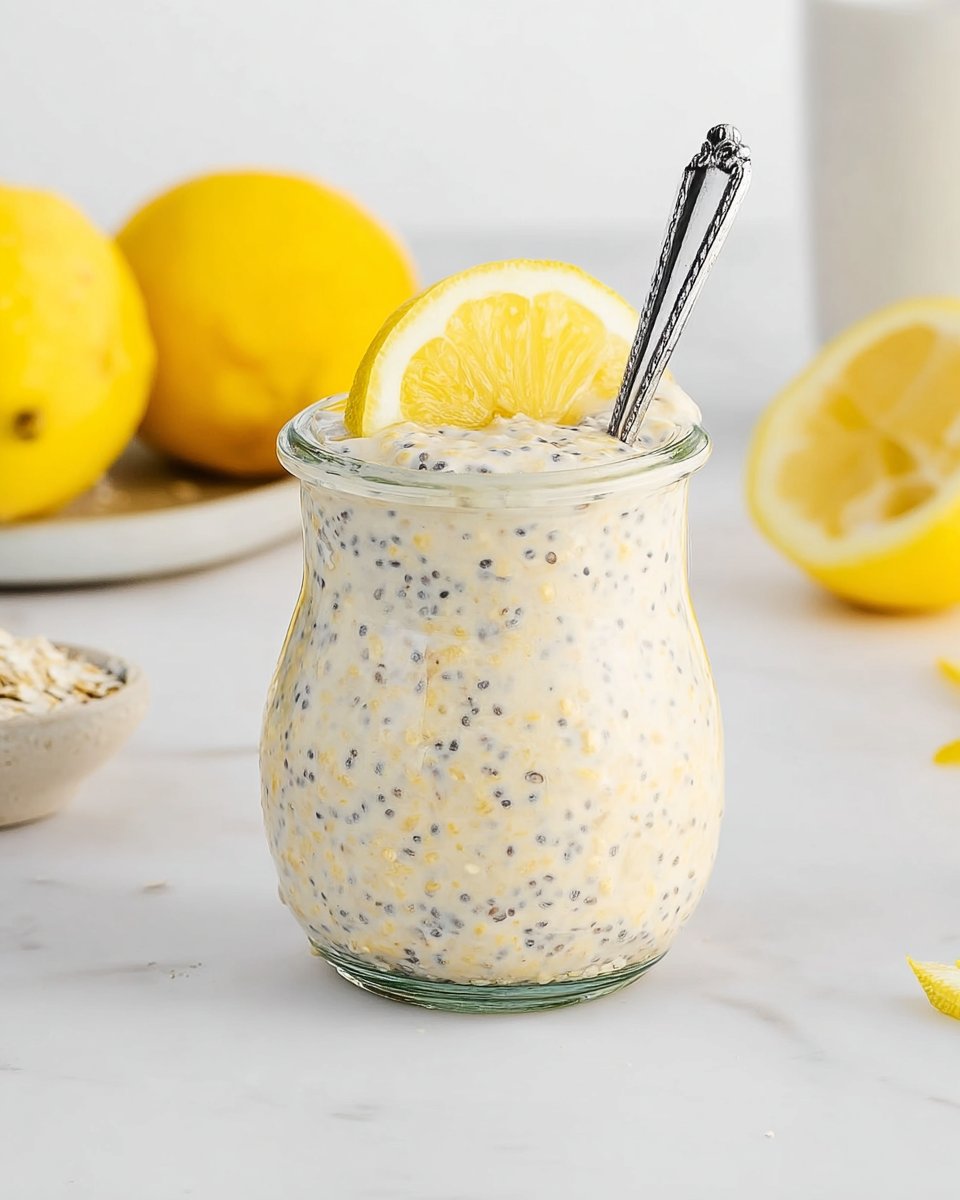 Lemon Poppyseed Overnight Oats