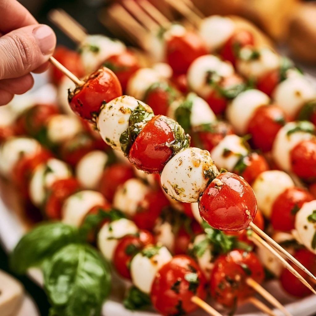 Tomaten-Mozzarella-Spieße