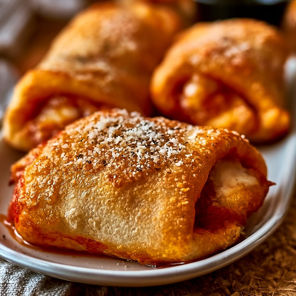Knusprige Air Fryer Pizza Rollen