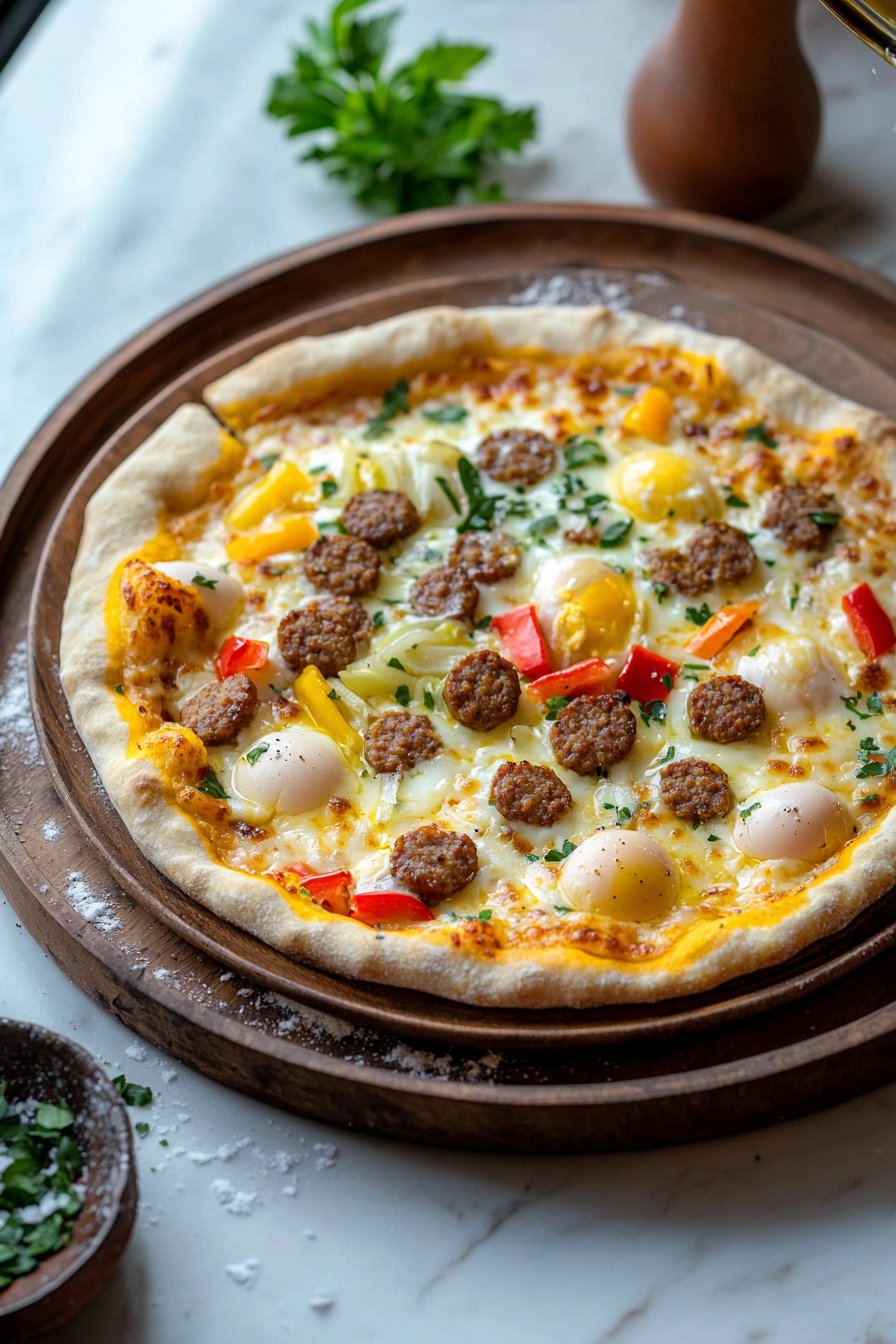 Sausage Breakfast Pizza