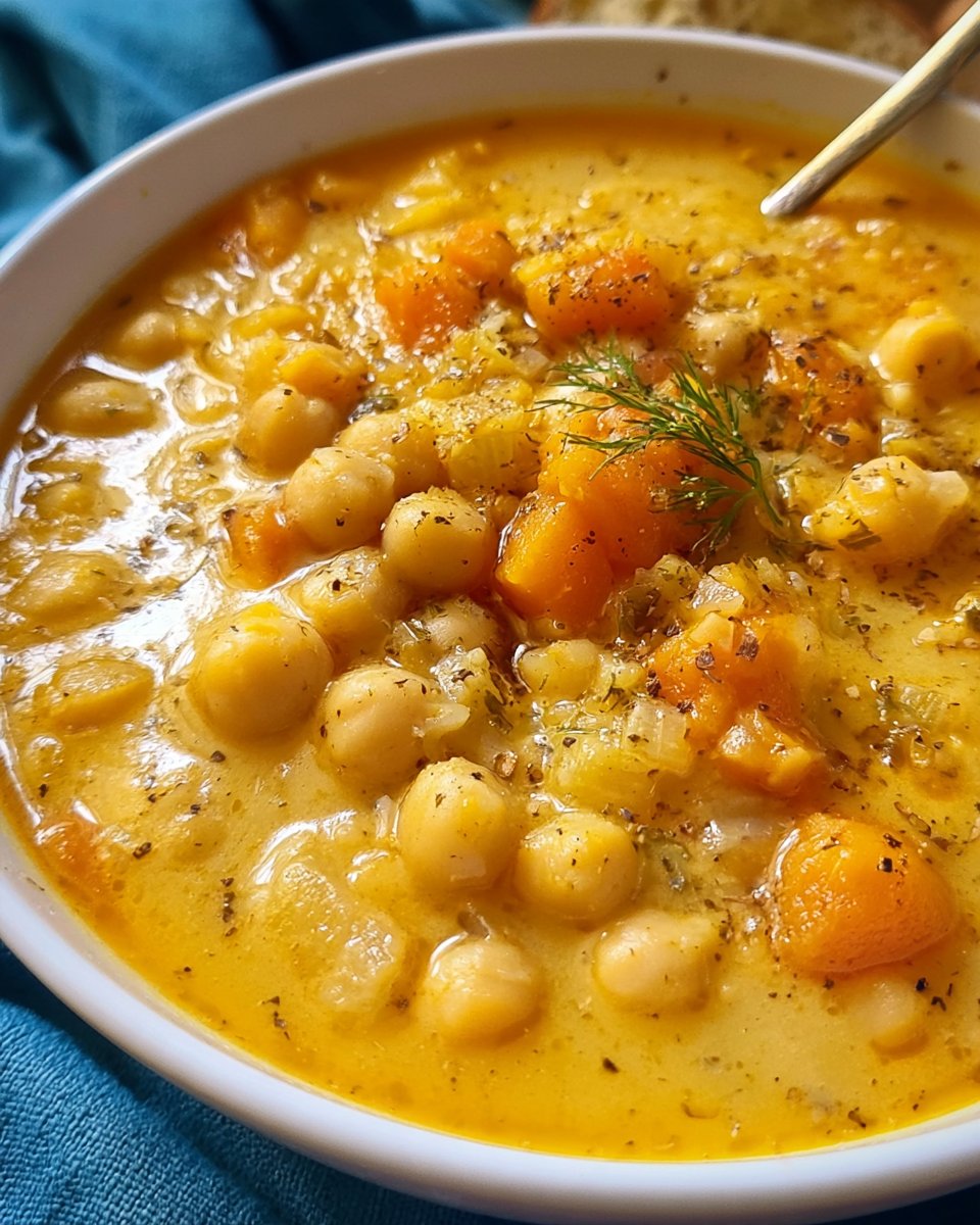 Greek-Style Chickpea Soup Recipe
