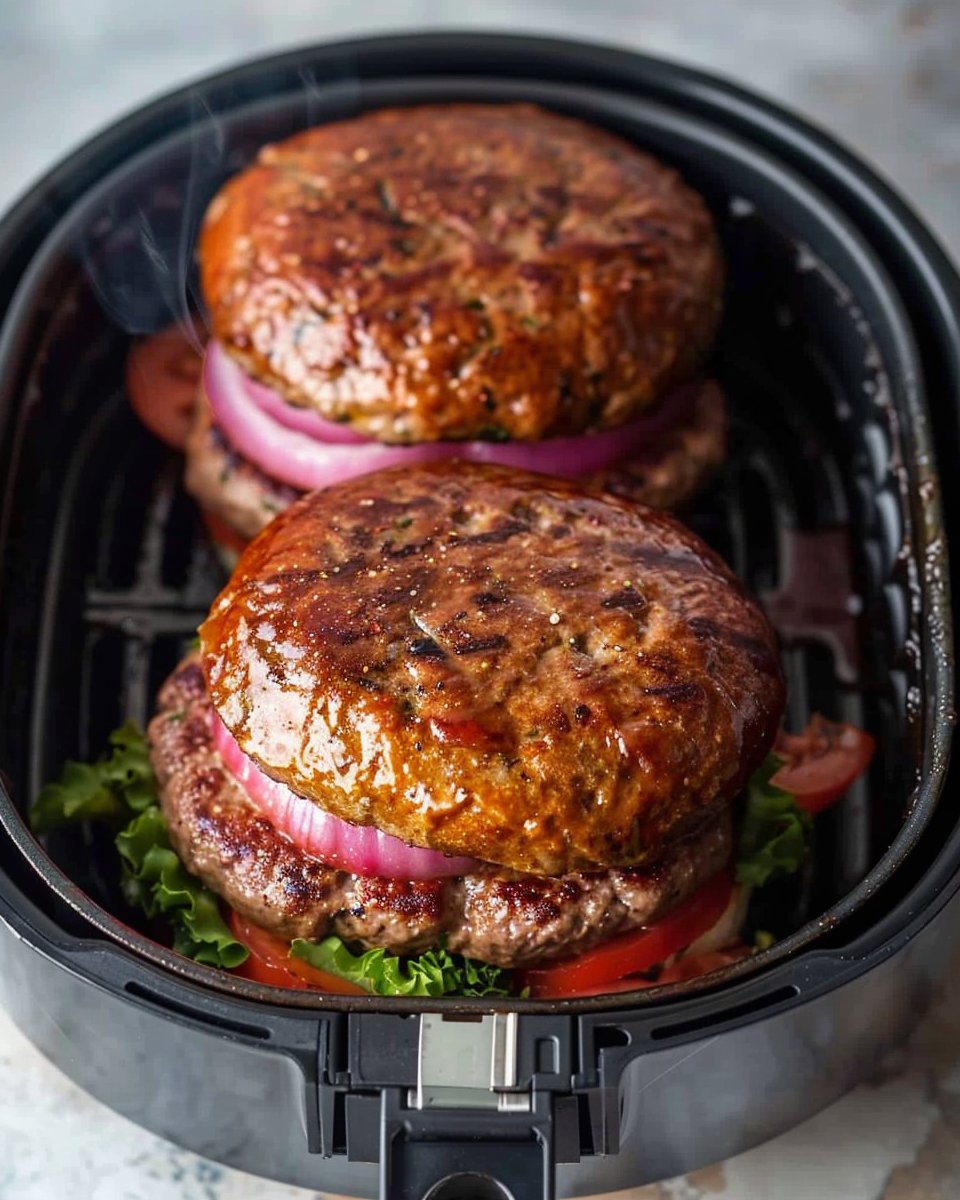 Easy Air Fryer Burgers