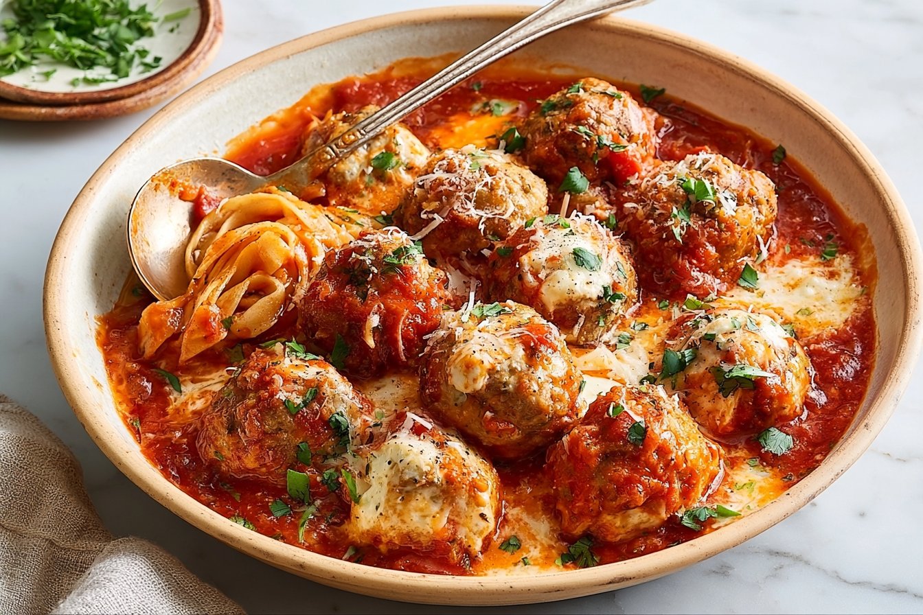 Ricotta Meatballs Recipe | Easy Crock Pot Dinner | Healthy Dinner Recipes with Ricotta Cheese, Italian Protein Dishes, Italian Protein Recipes