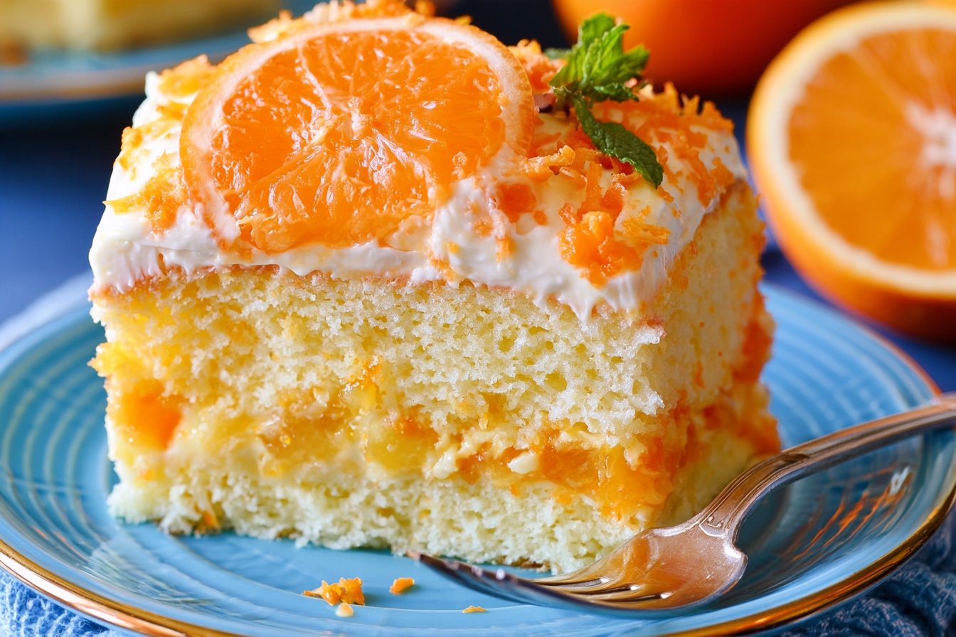 ORANGE CREAMSICLE CAKE