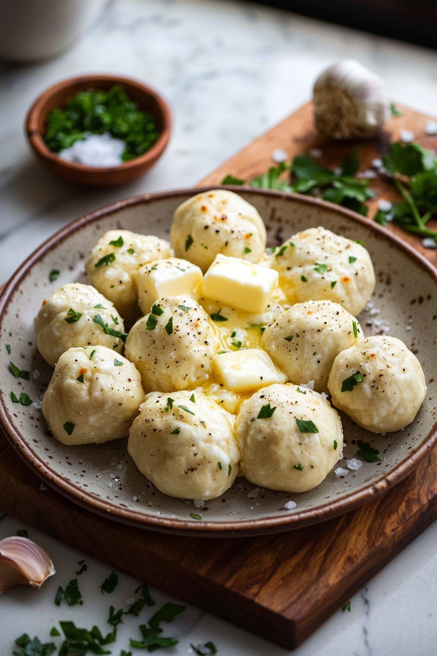 Garlic Butter Cheese Bombs