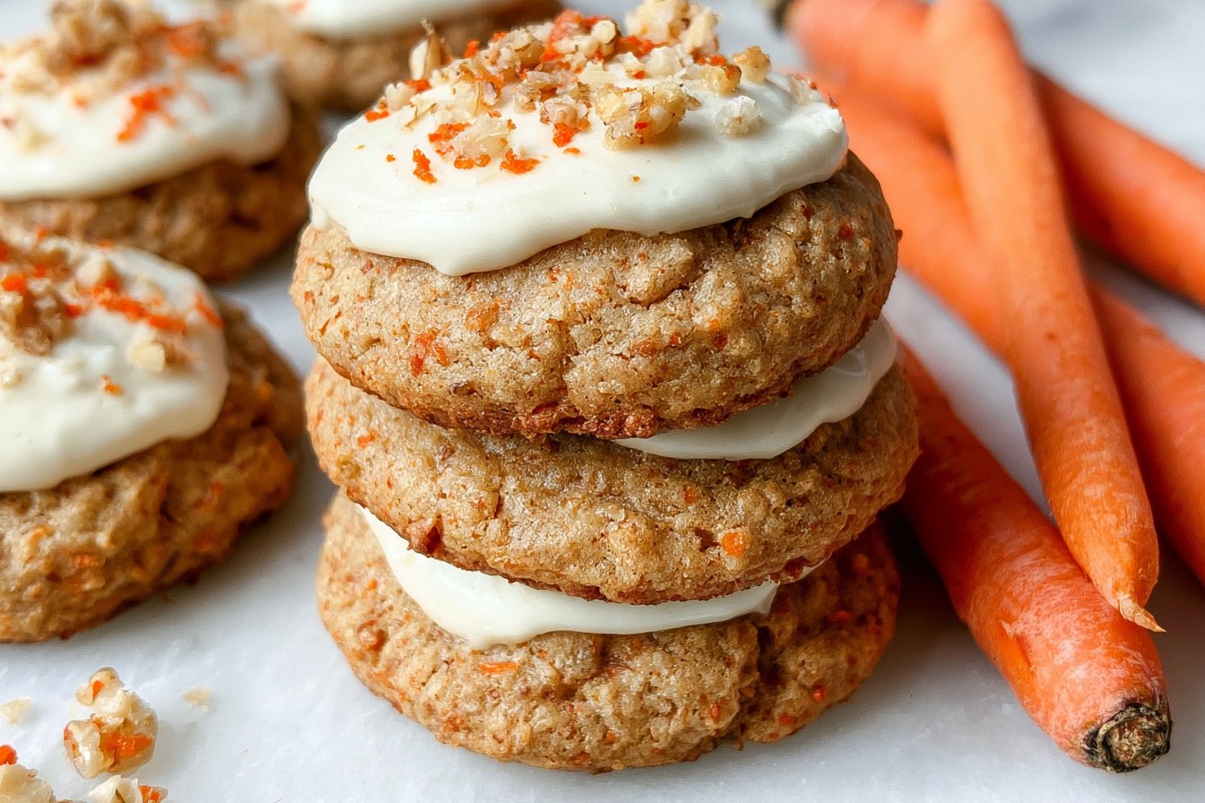 Easiest Carrot Cake Cookies