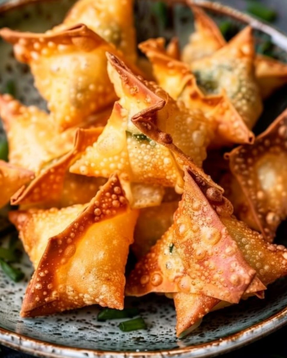 Air fried crab rangoons | Crab rangoons air fryer, Beautiful air fryer recipes, Ninja crispi air fryer recipe